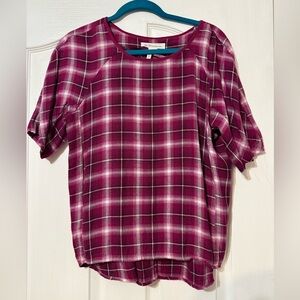 Bcbg Generation Plaid Top